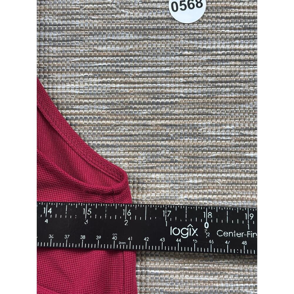 Halara Overalls Womens XS Pink Knit Square Neck Button Strap Jogger One Piece - Picture 4 of 8